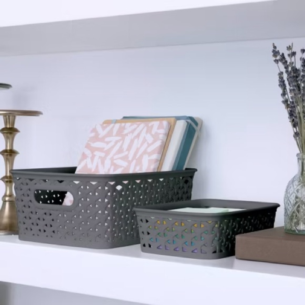 Set of 4 Y-Weave Target Baskets